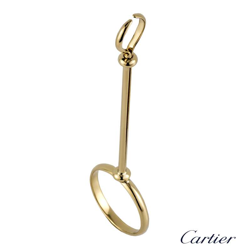 Cartier 14k Yellow Gold Ring Cigarette Holder